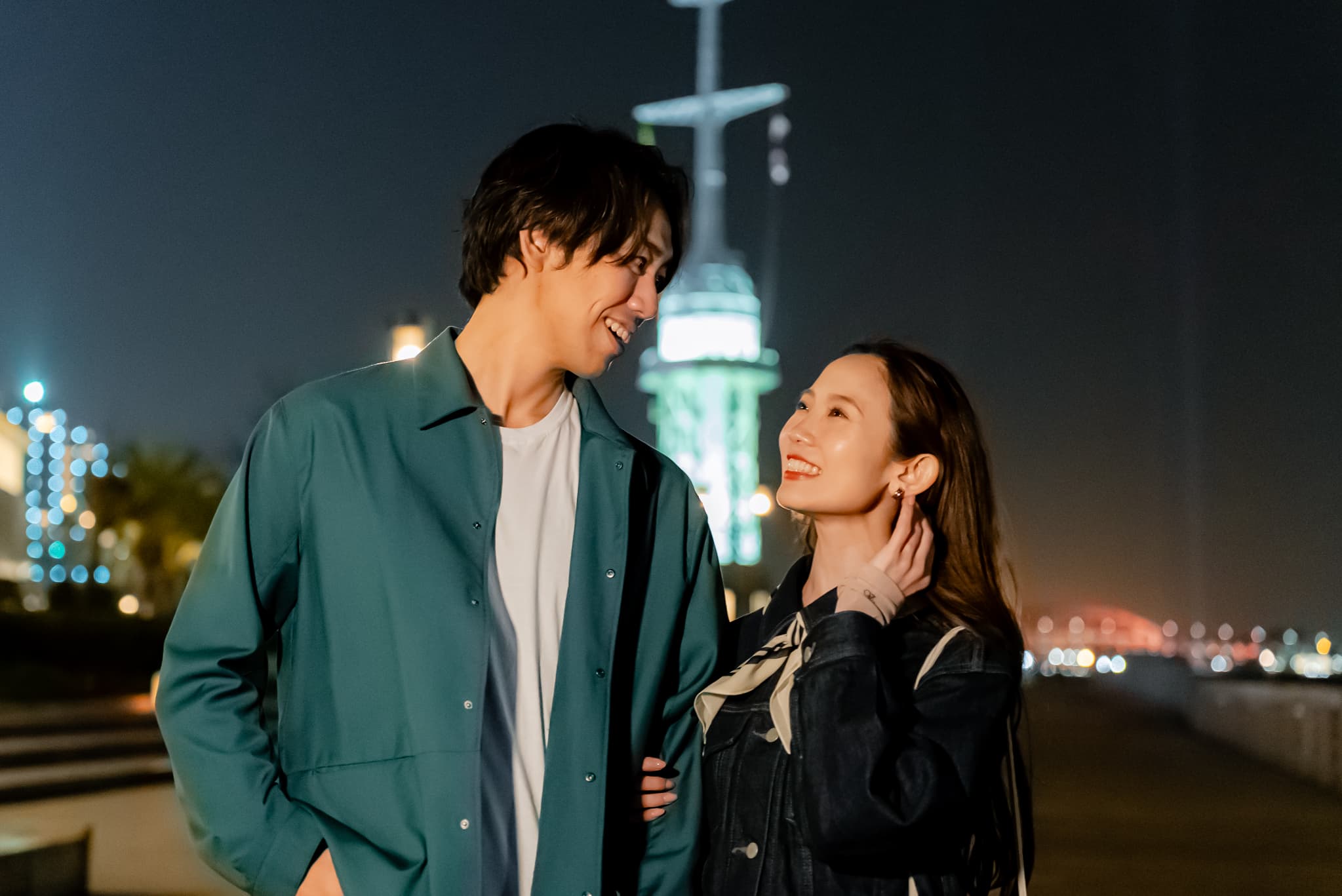 夜のハーバーウォークのイメージ画像1